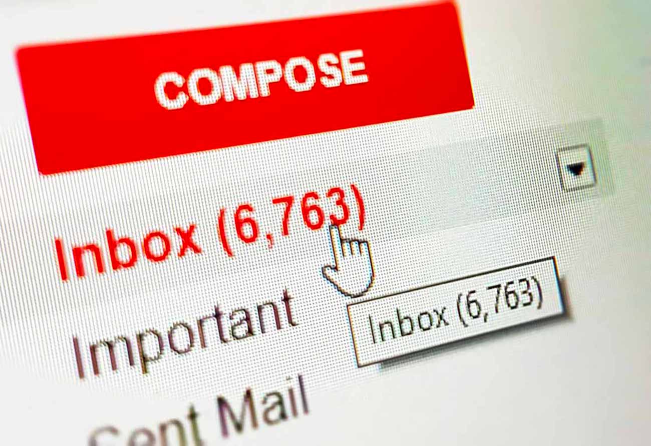 La carpeta de elementos no leídos en Gmail