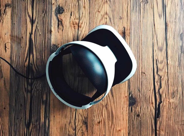 Le PlayStation Vr posé sur une table