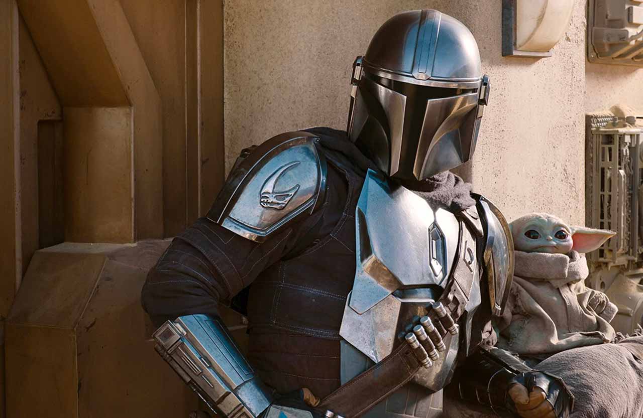 Une scène de The Mandalorian sur Disney+