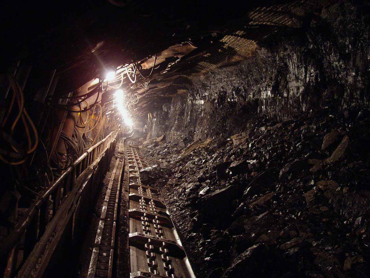 Une mine de charbon