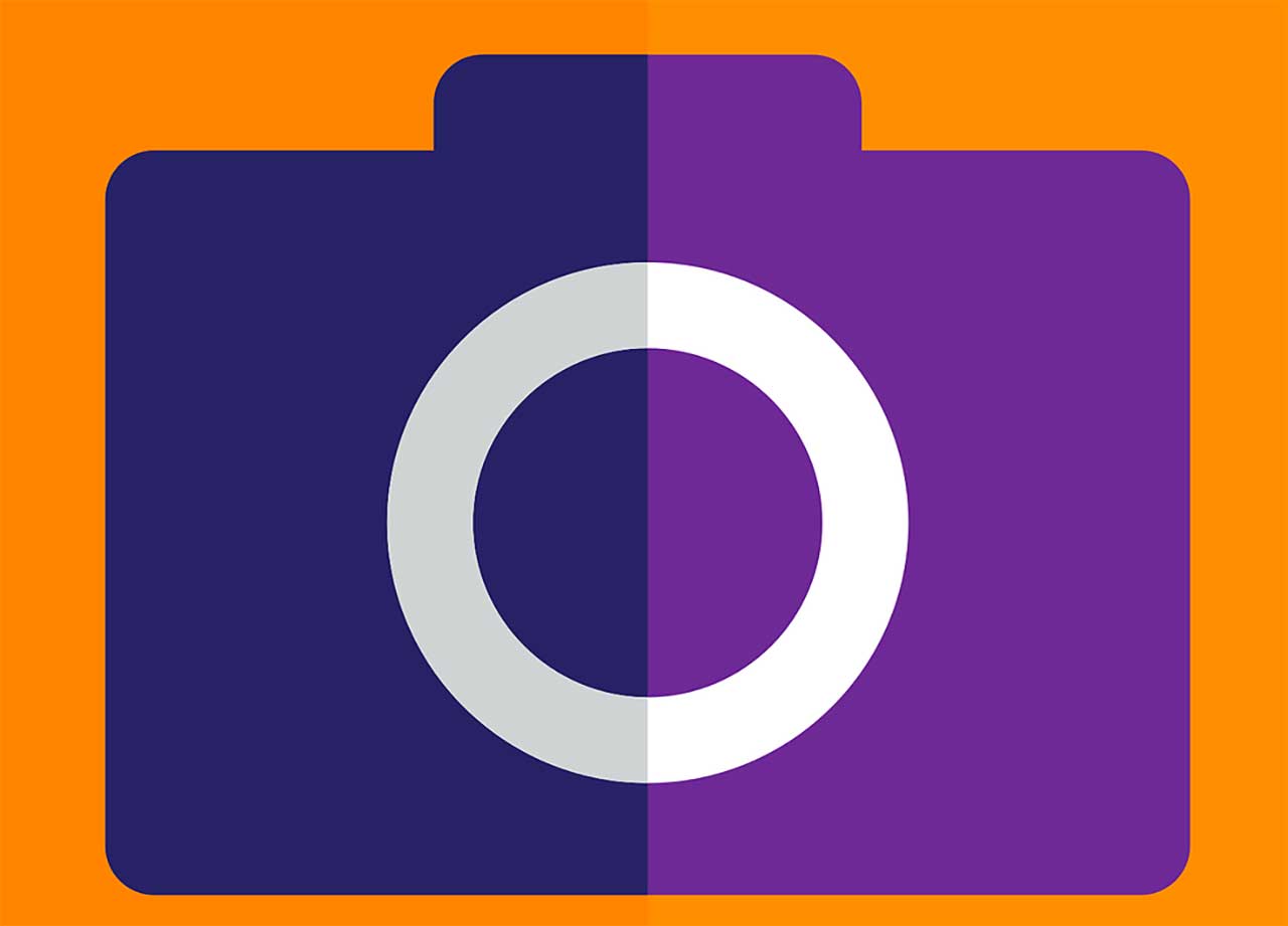 Une illustration représentant un appareil photo