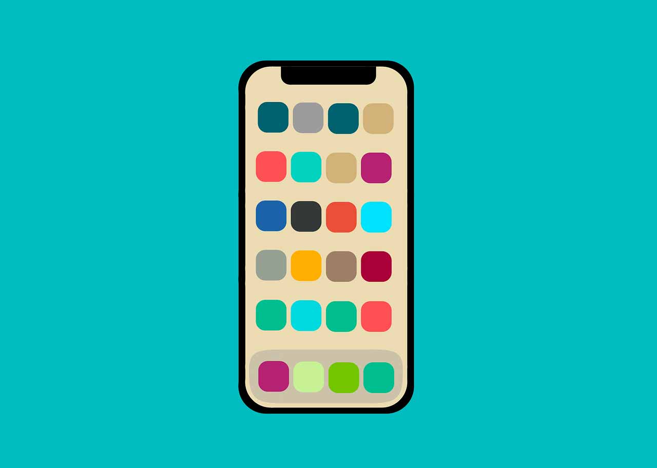 Une illustration représentant un iPhone