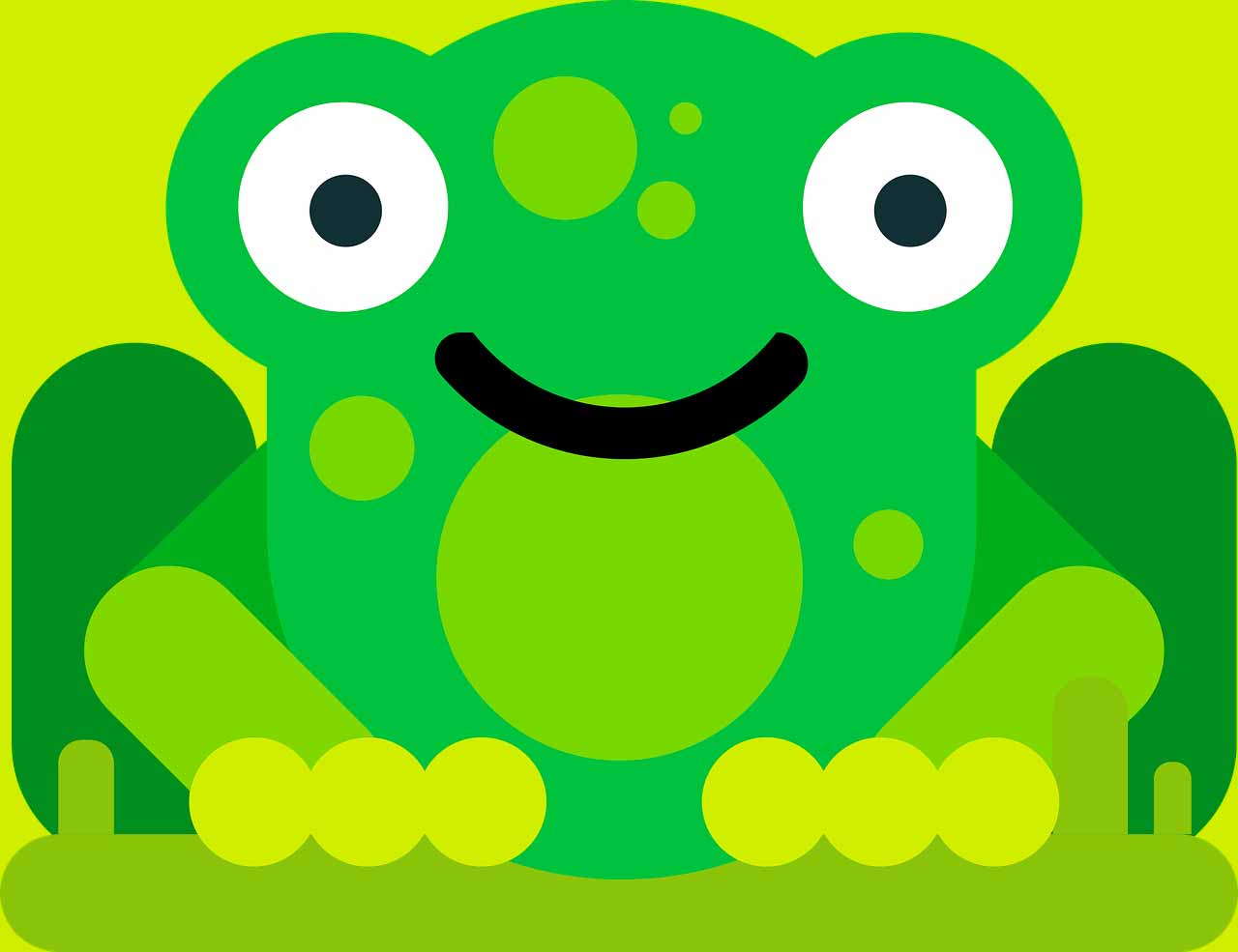 L'illustration d'une grenouille