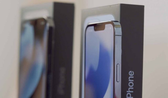 Les bordures des iPhone 13 Pro sont en acier inoxydable
