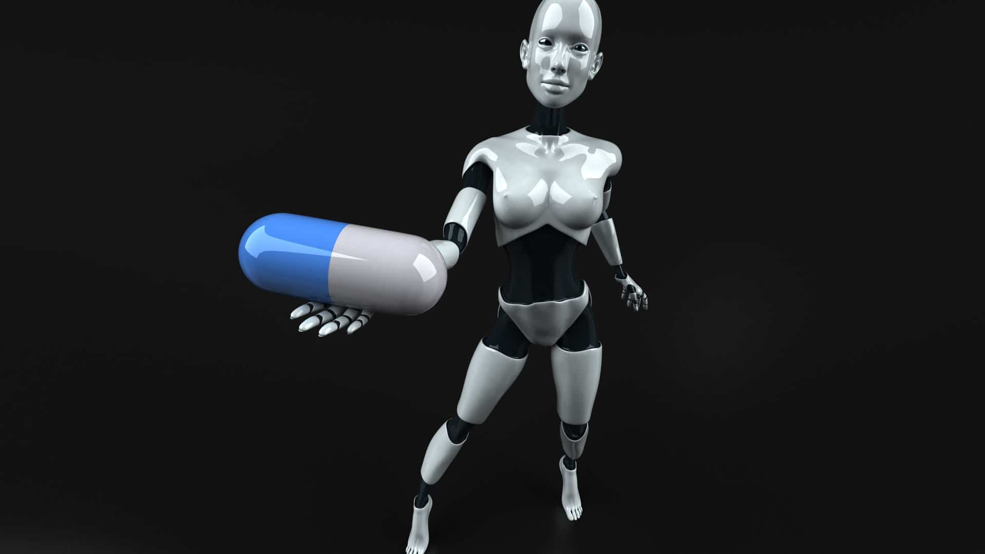 Un robot qui propose une drogue