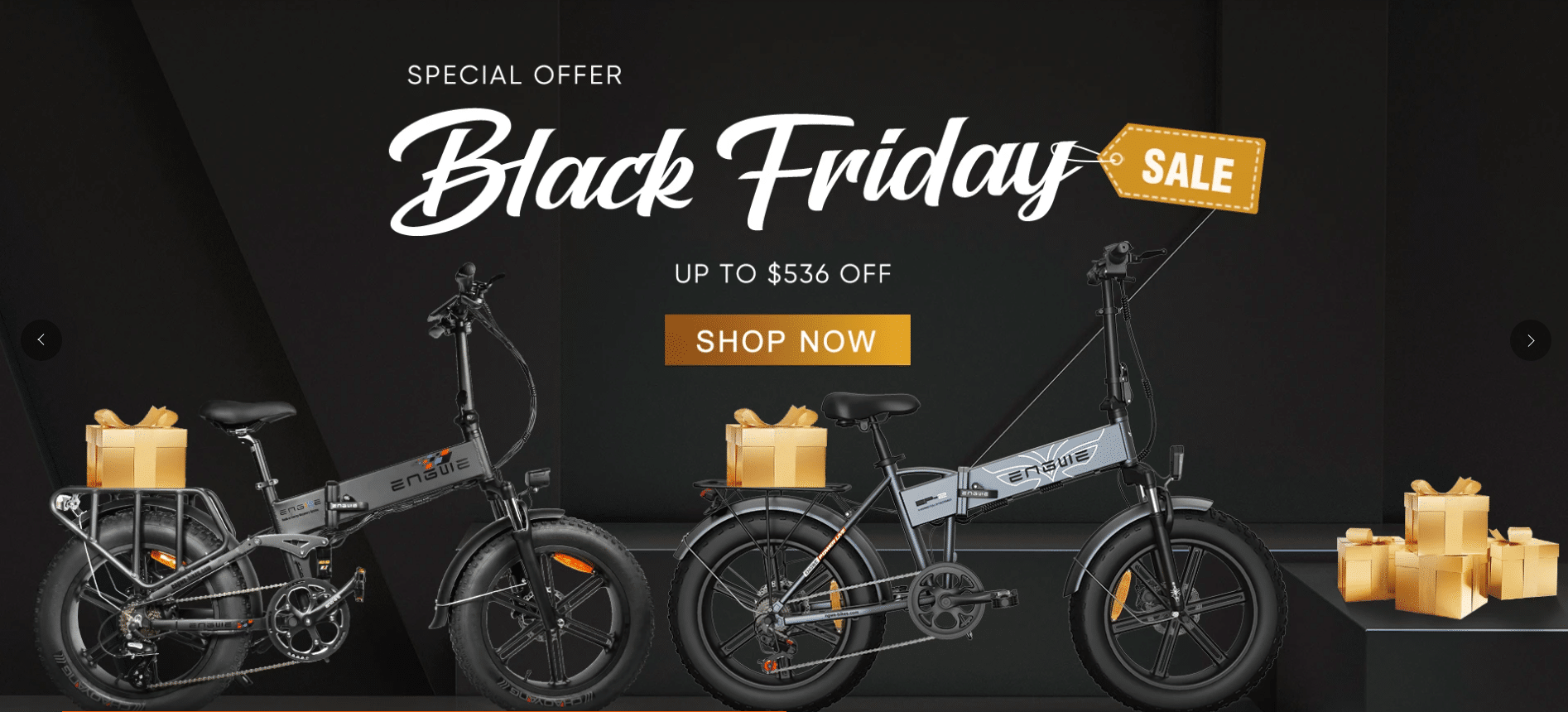 Le Black Friday avec Engwebikes, ce sont des prix extras
