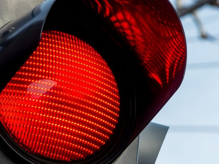 Feu de signalisation rouge