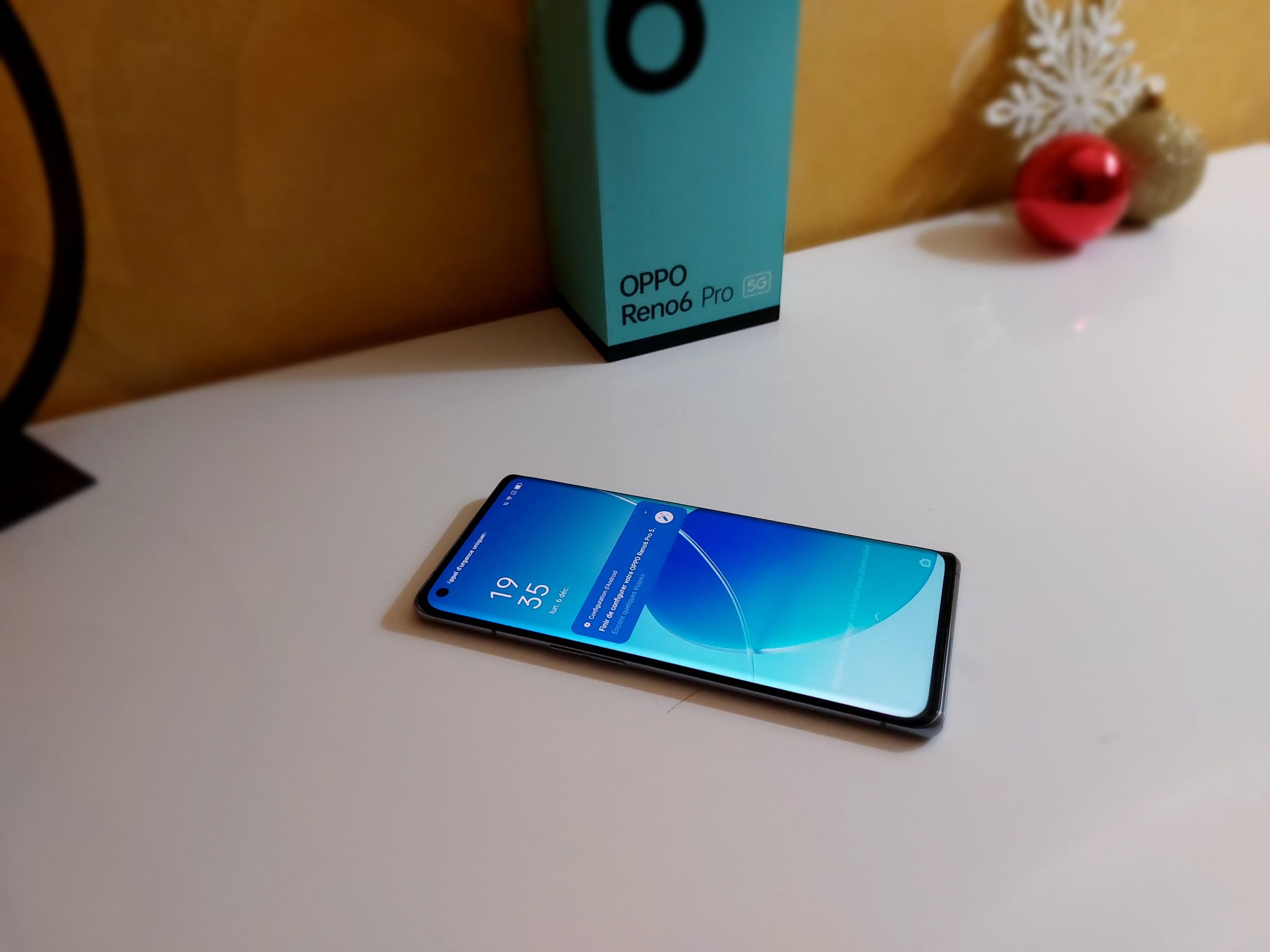 Affichage de l'Oppo reno6 Pro 5G