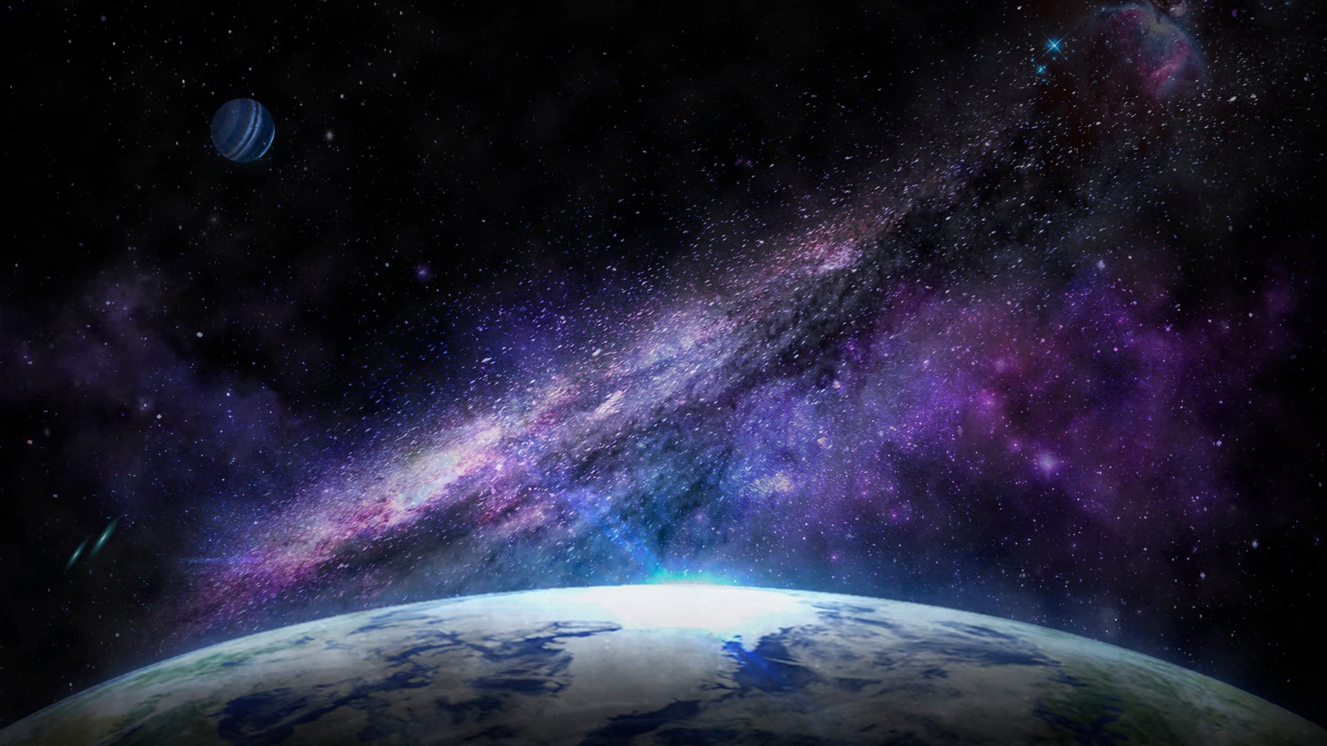 Planète dans l'univers