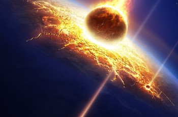 Impacte météorite sur terre