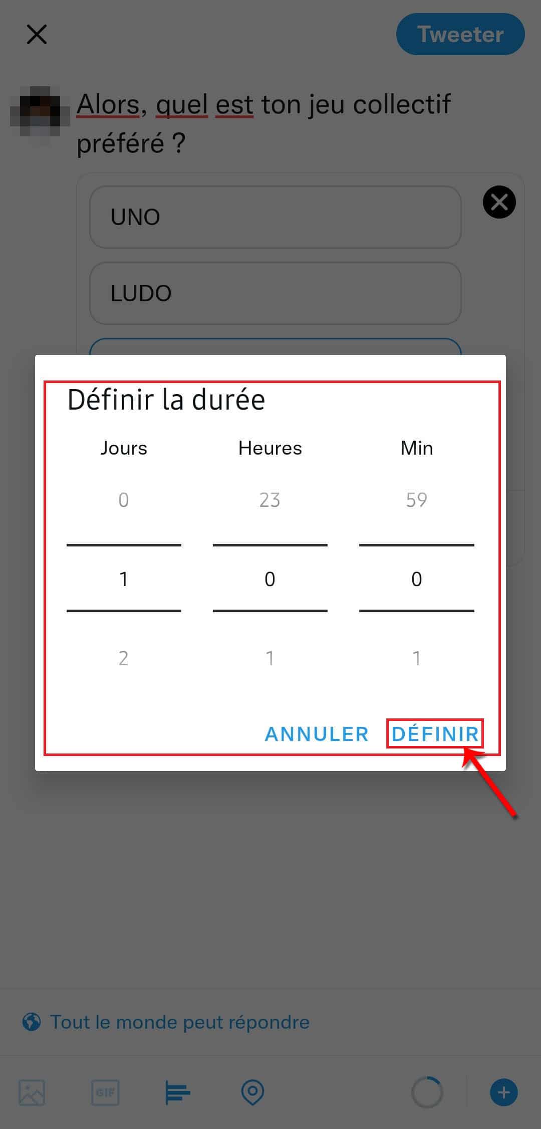 Survey_duration_configuration – © Credit: fredzone.org