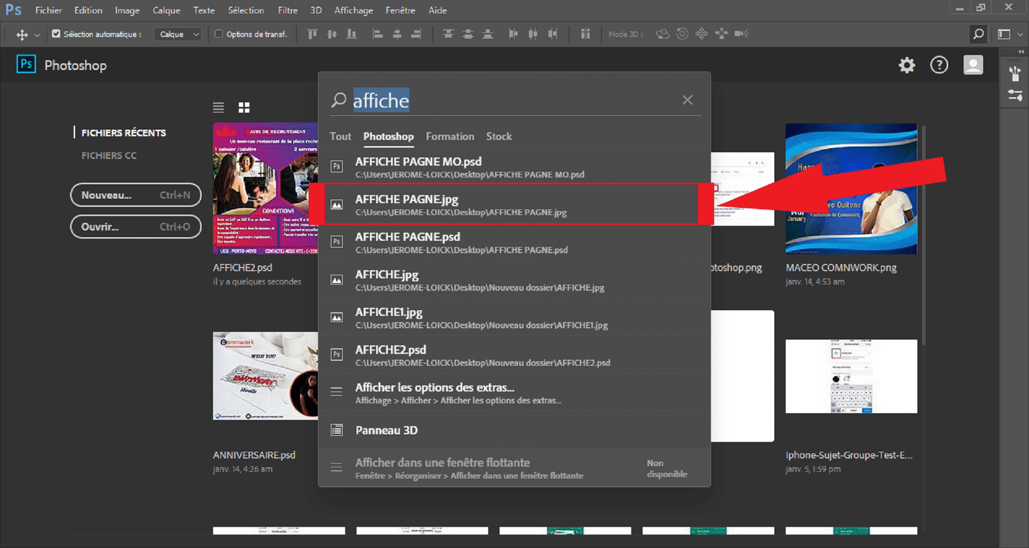 Banque-Image-Recherche-Photoshop
