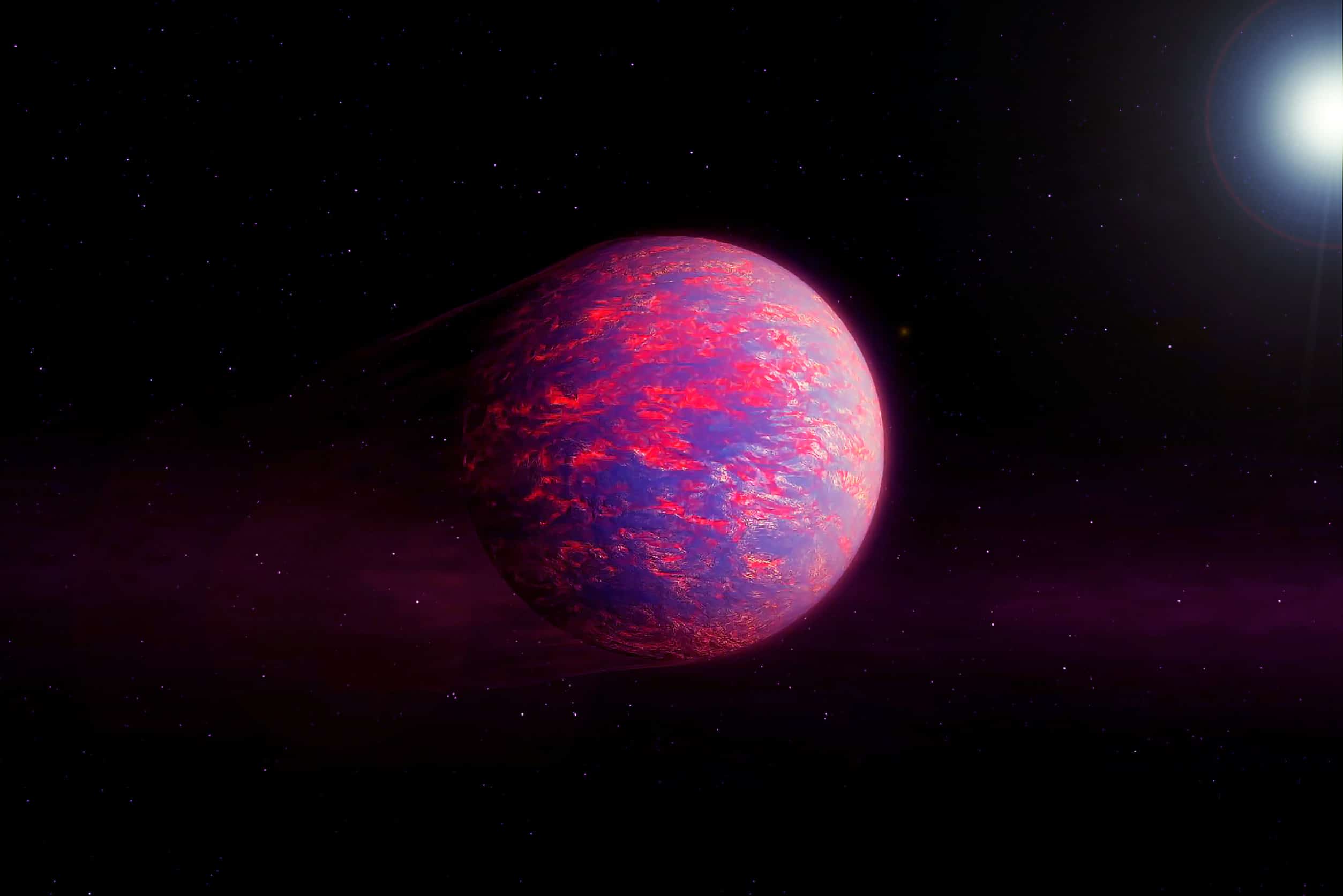 Exoplanète dans l'espace profond