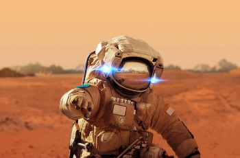 Un astronaute sur Mars