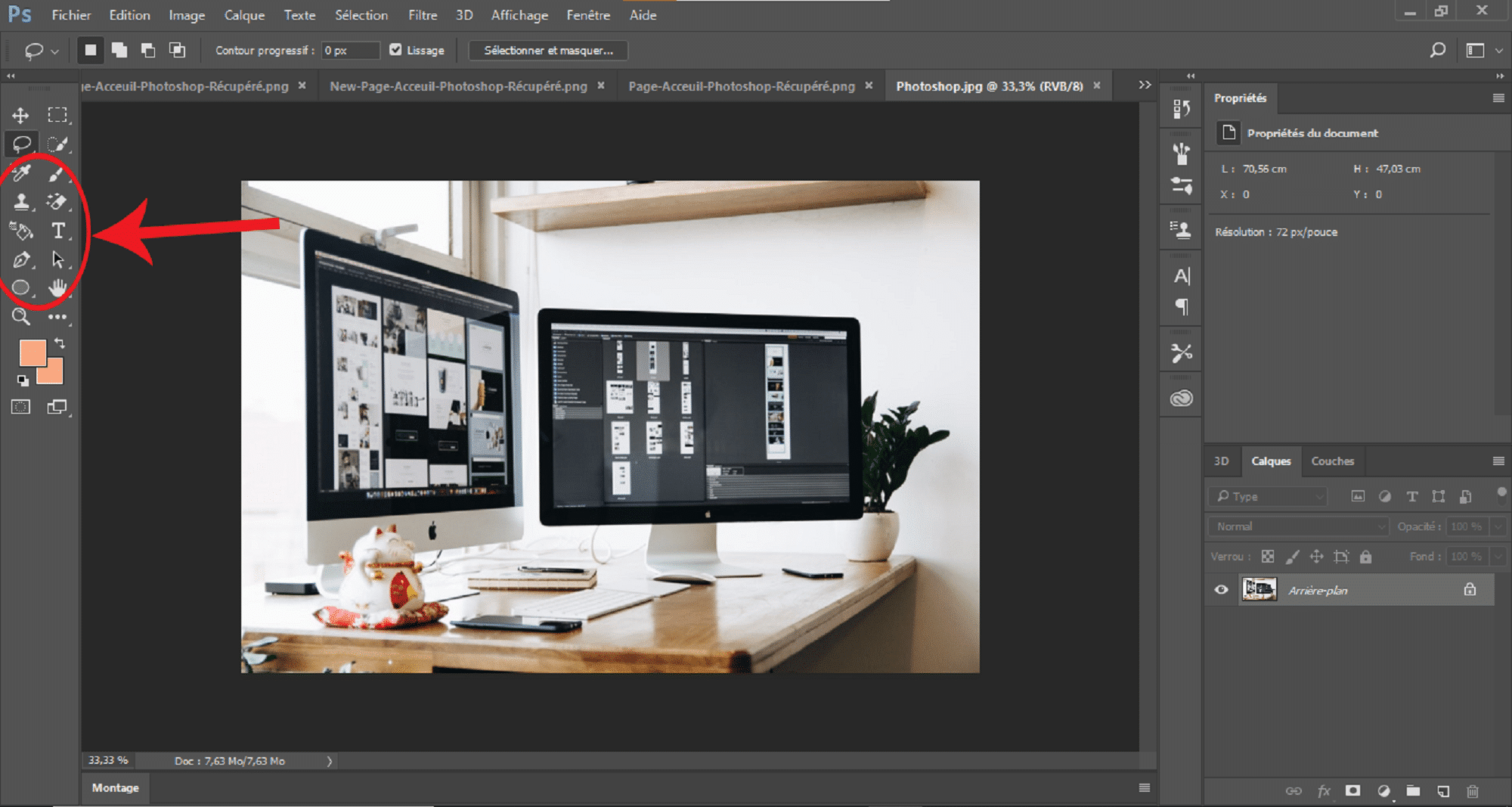 Outils Formes-Photoshop