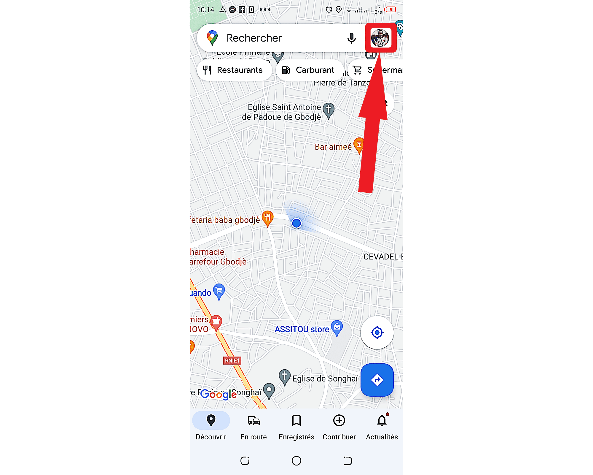 Avatar-Connexion-Google-Maps