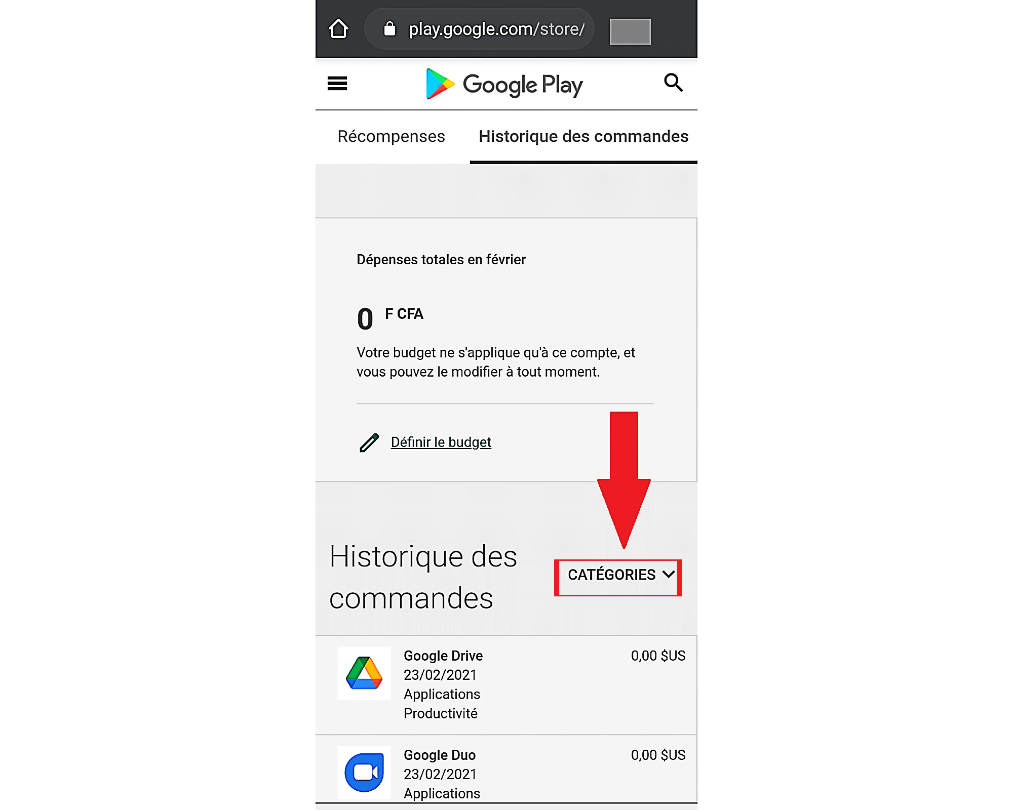 Catégorie-Google-Play-Store