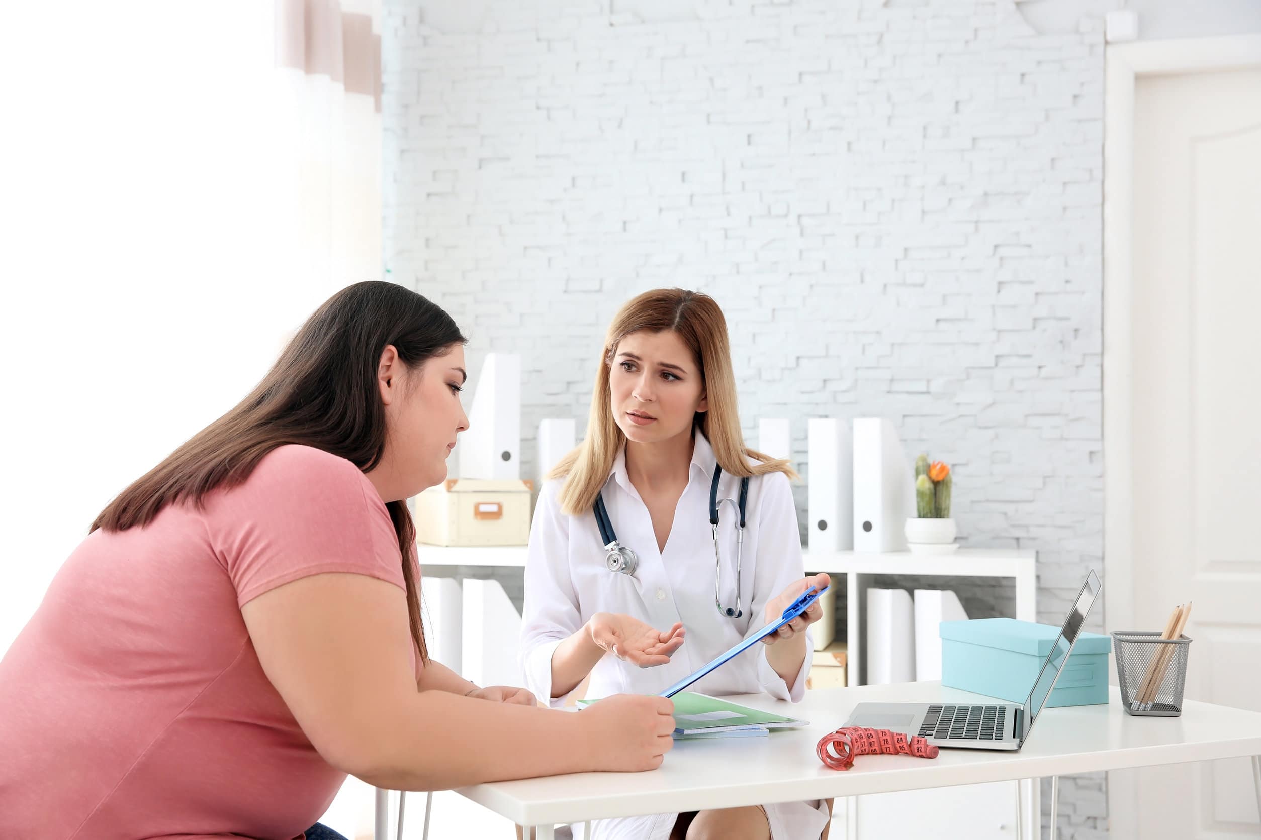 Patiente chez le médecin