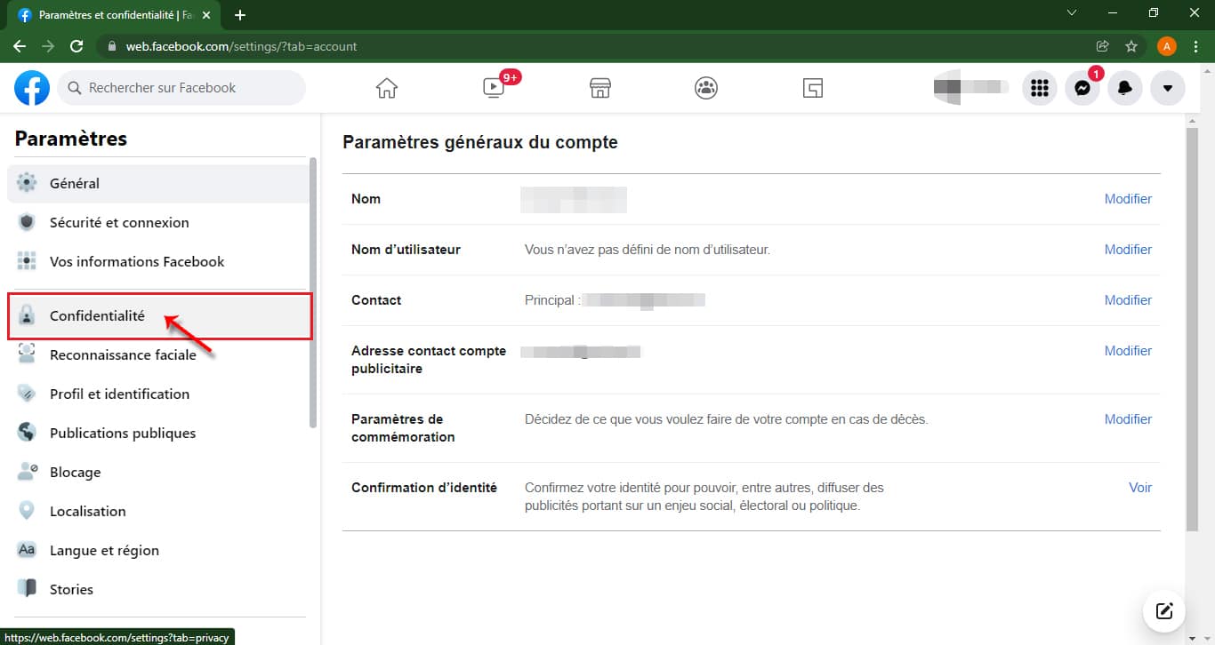 Onglet_confidentialité – © Crédit : fredzone.org