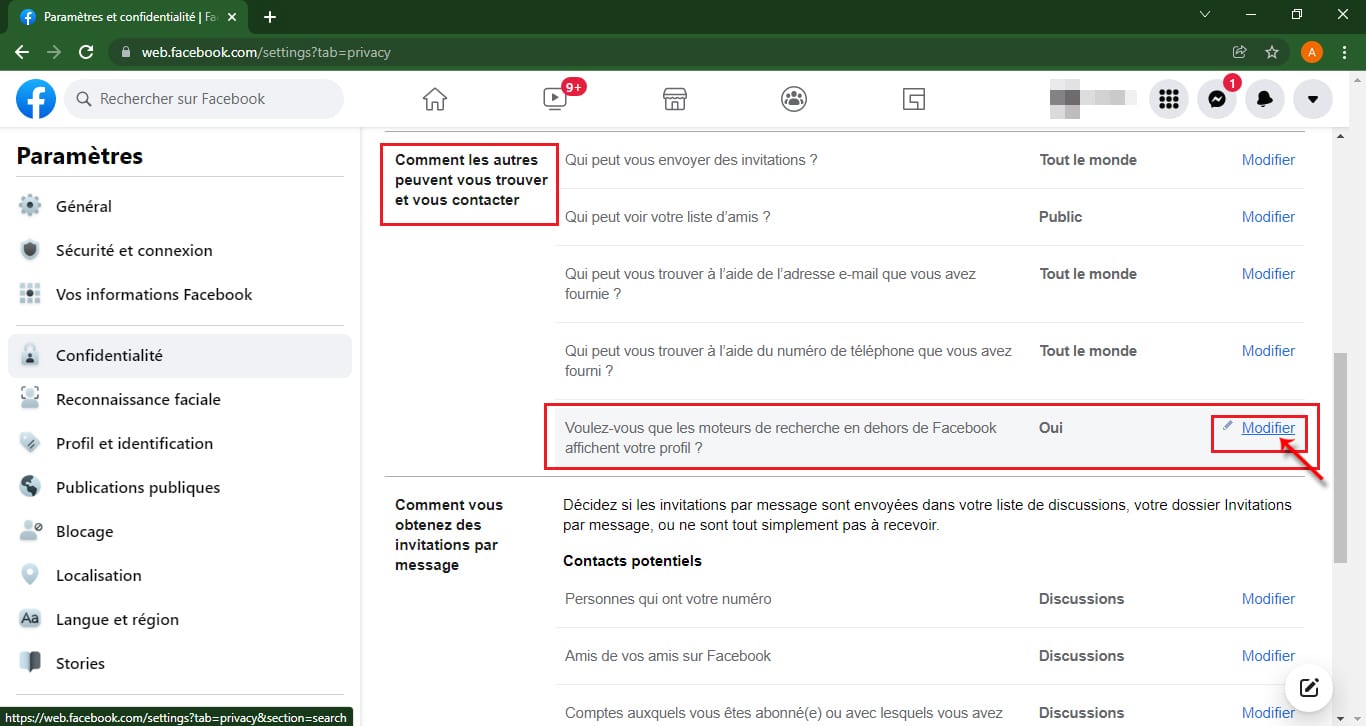 Modification_options_recherches – © Crédit : fredzone.org