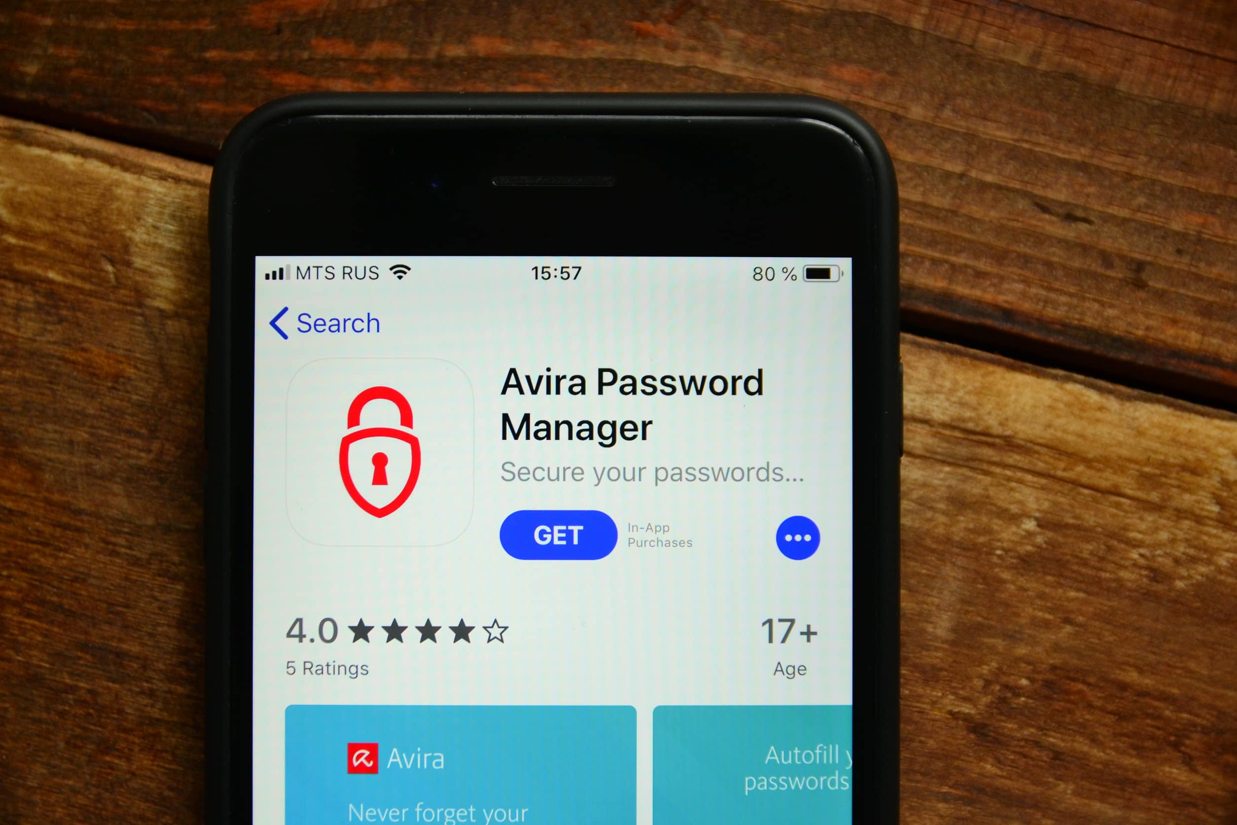 Avira password