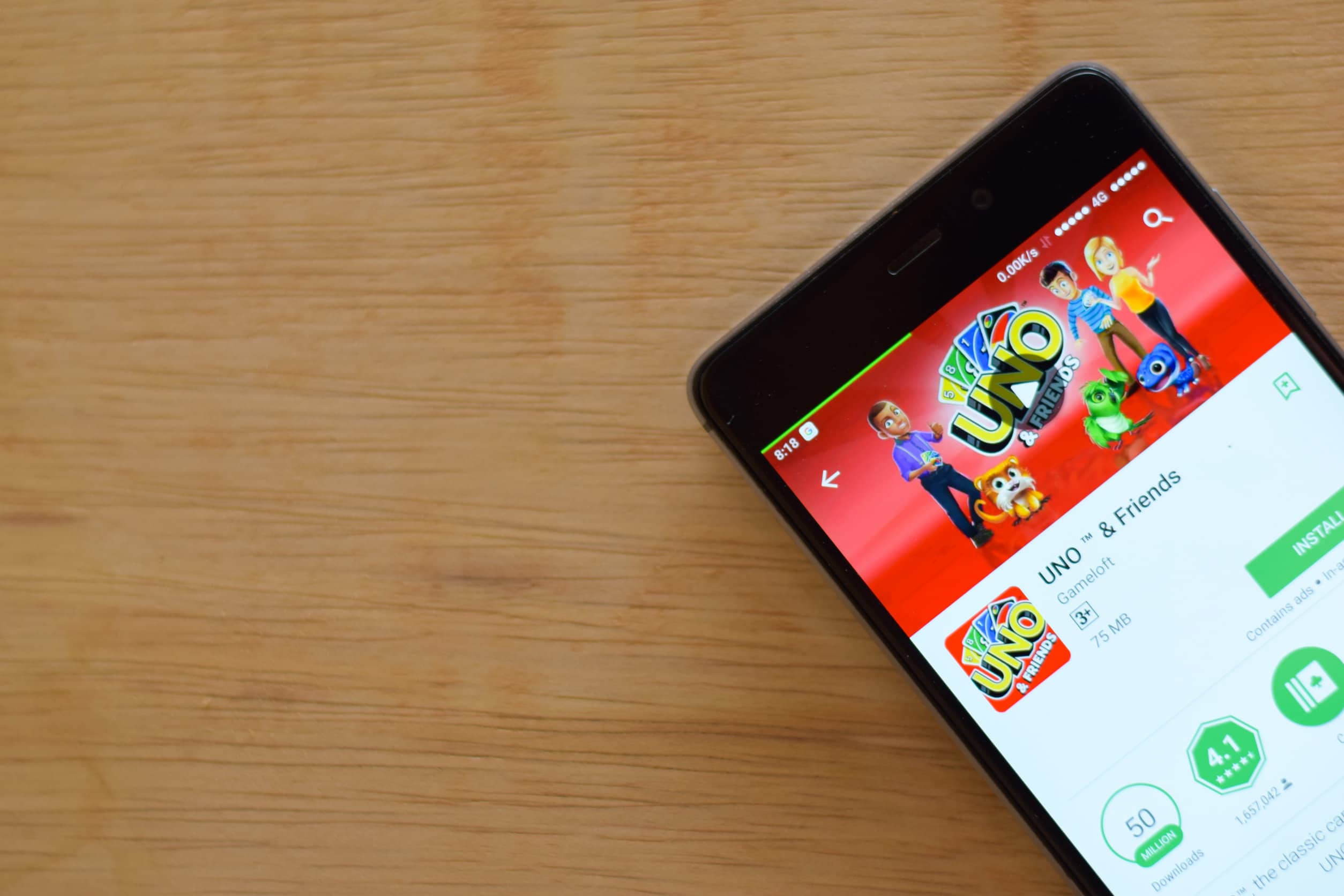Uno jeu android