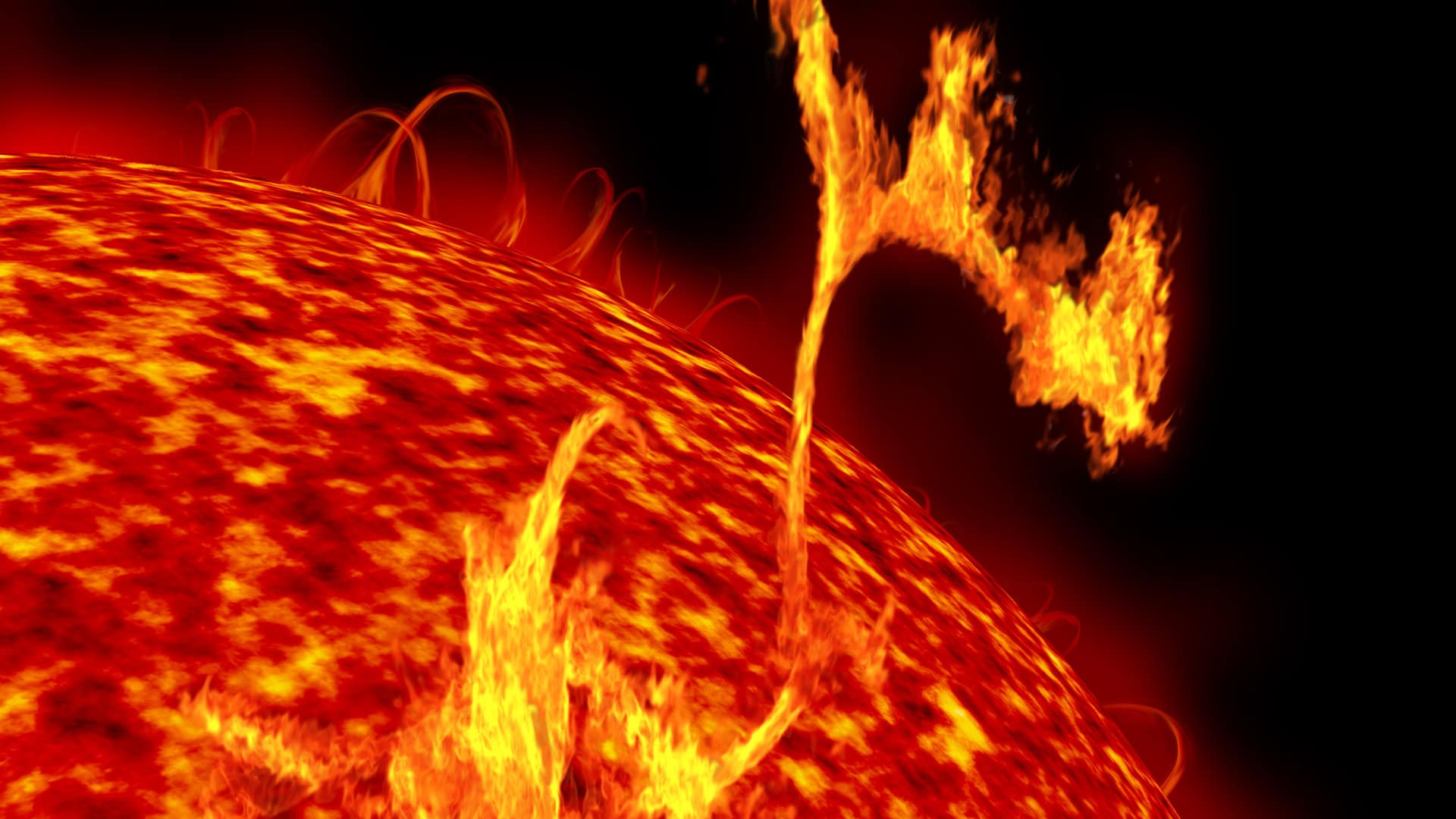 Du plasma éjecté dans l'atmosphère solaire