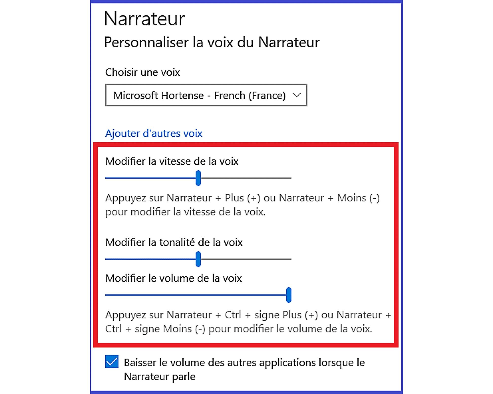 Paramètre-Lire-Du-Texte-Haute-Voix