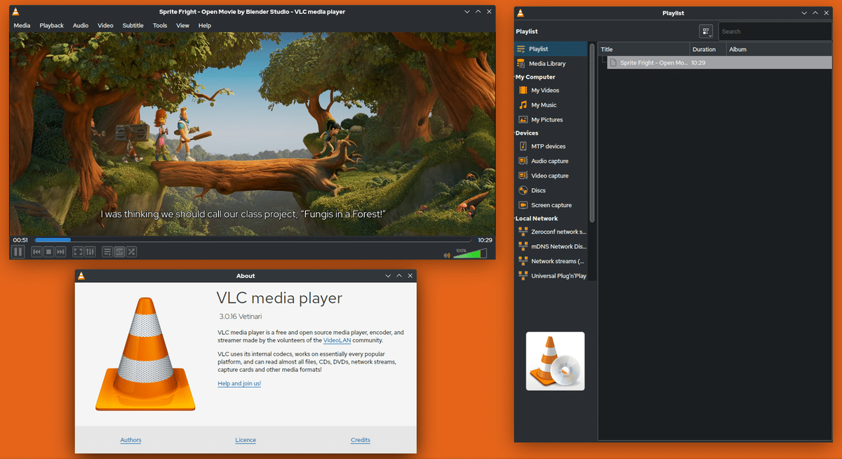 Crédit : VLC media player