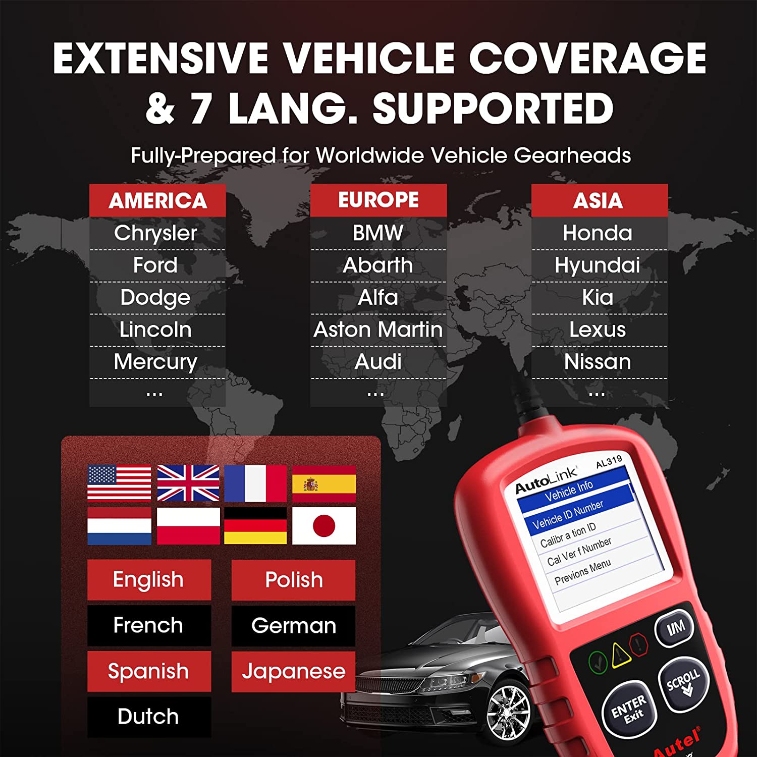 Valise Diagnostic Multimarque Valise Diagnostic Auto Voiture Fault Code  Reader Et Réinitialiser Voiture Outil De Diagnostic