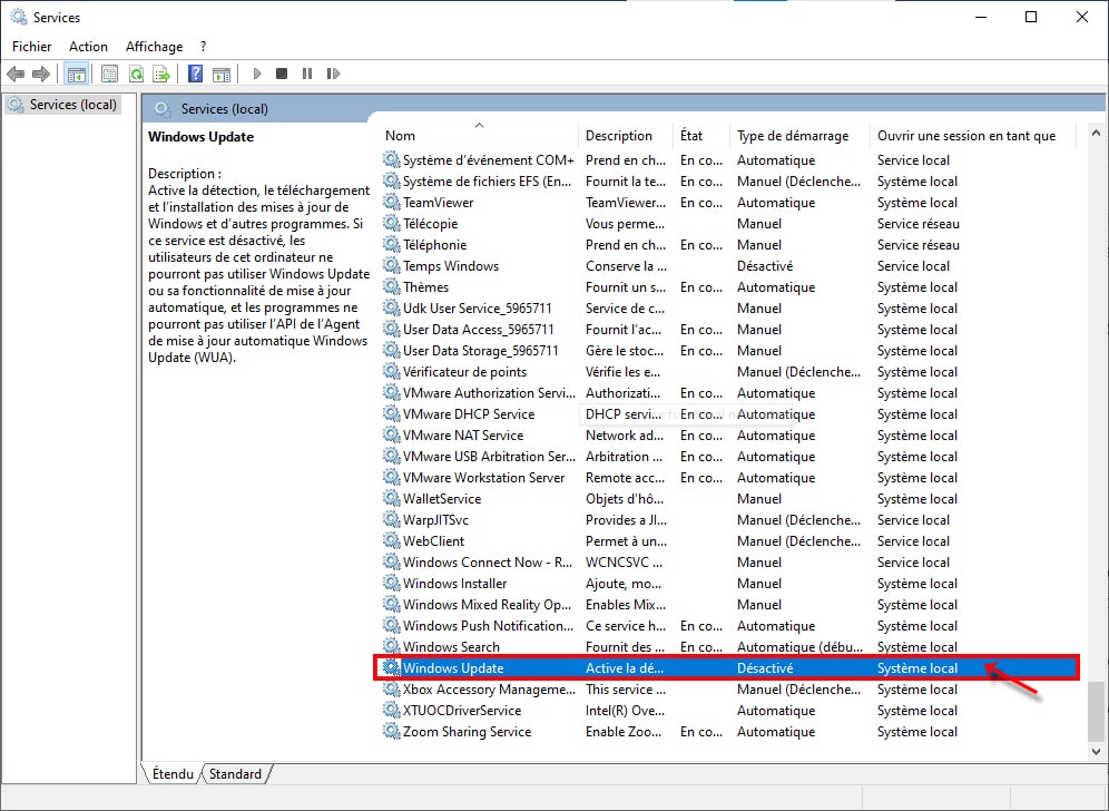 Service_Windows_Update – © Crédit : fredzone.org