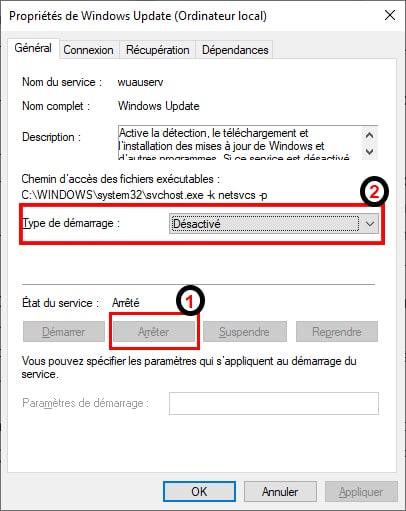 Arrête_service_update – © Crédit : fredzone.org