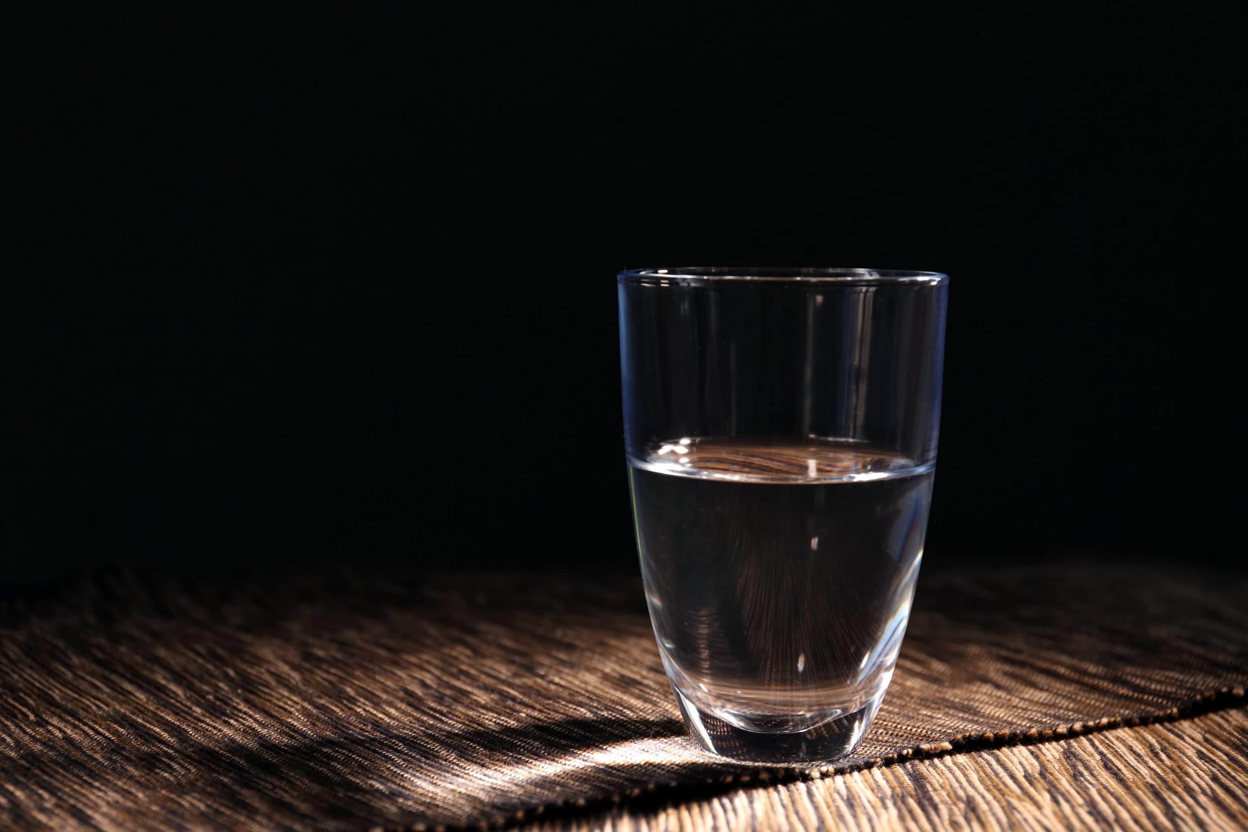 Un verre d'eau potable