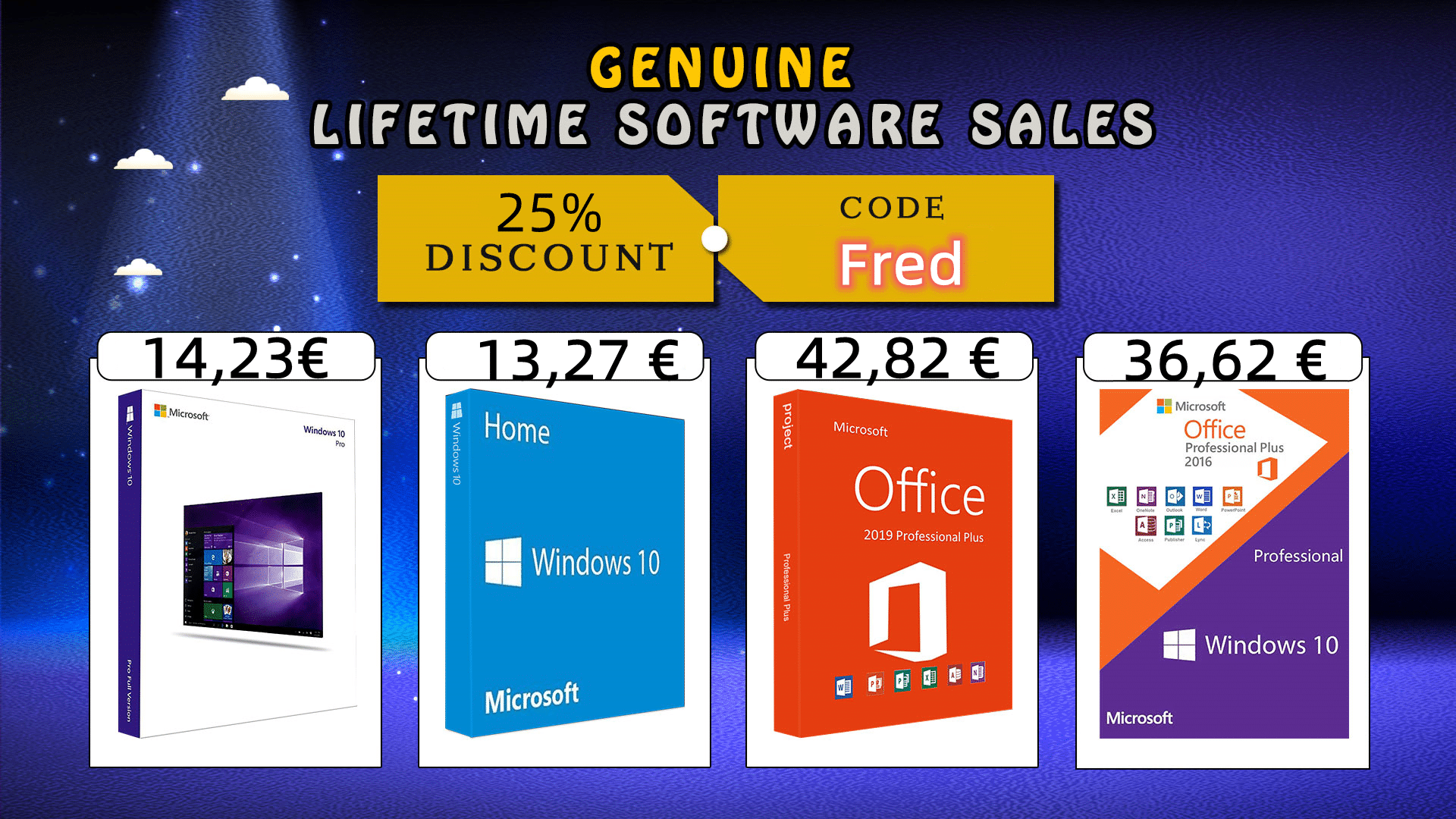 Vente de mai – licences à vie pour Microsoft Windows 10 pour seulement 14 €  et Office pour seulement 25 €