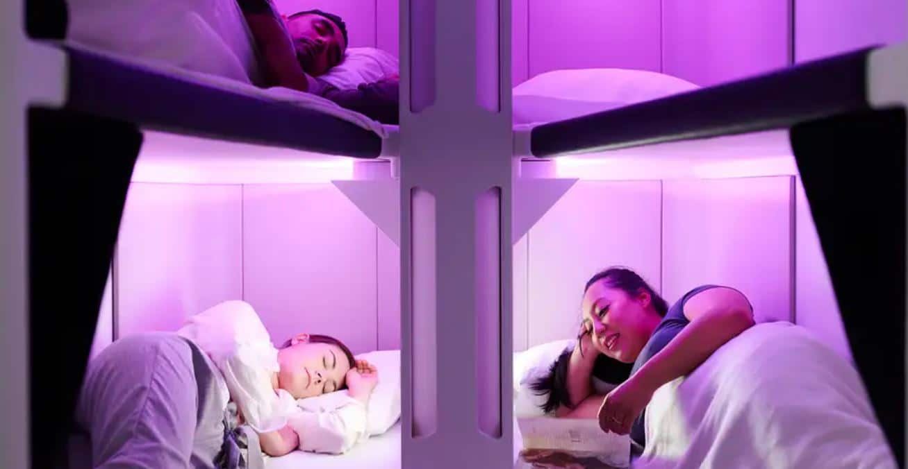 La compagnie aérienne Air New Zealand va proposer des lits superposés en classe économique