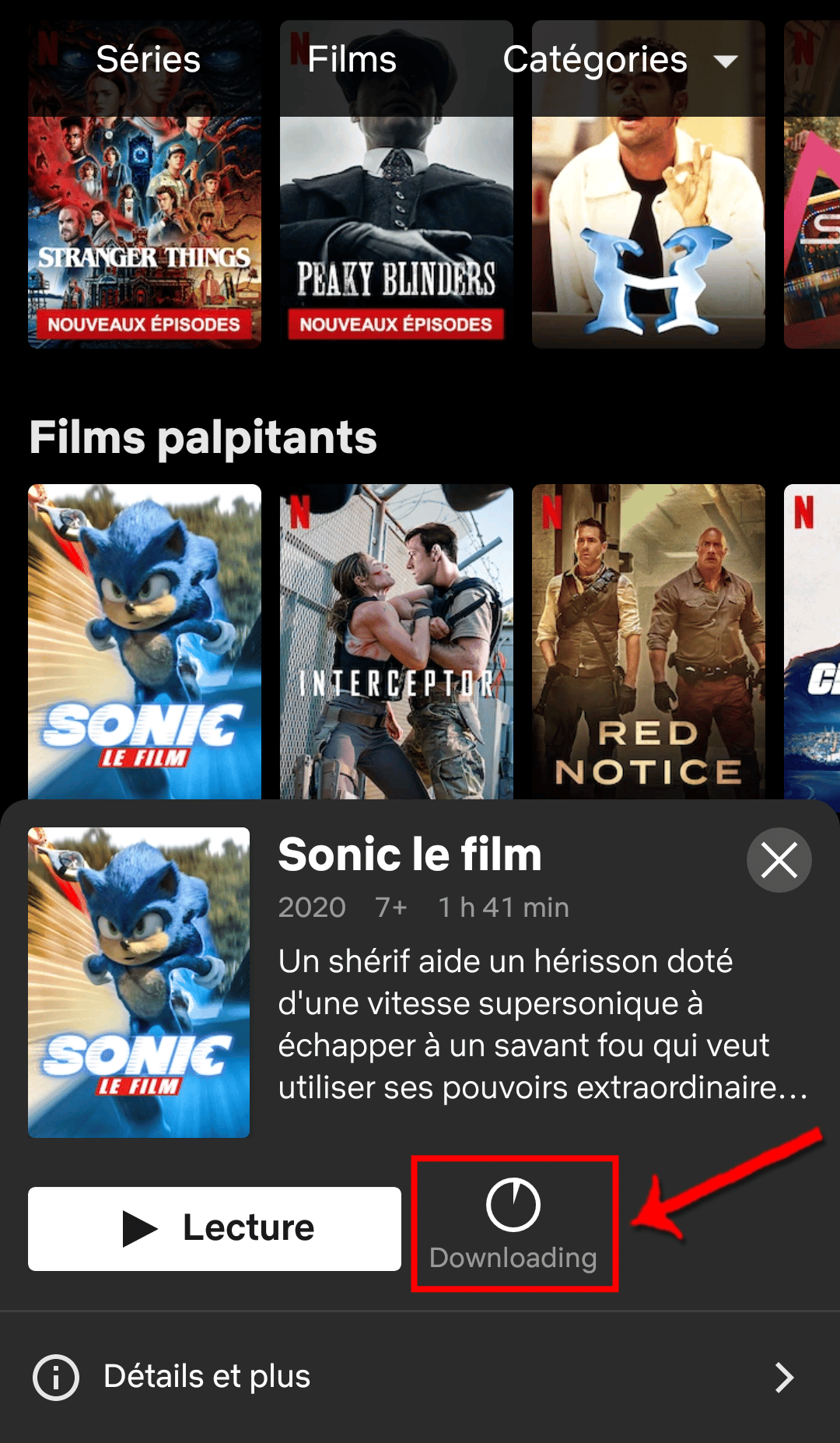 Démarrage_téléchargement – © Crédit : fredzone.org