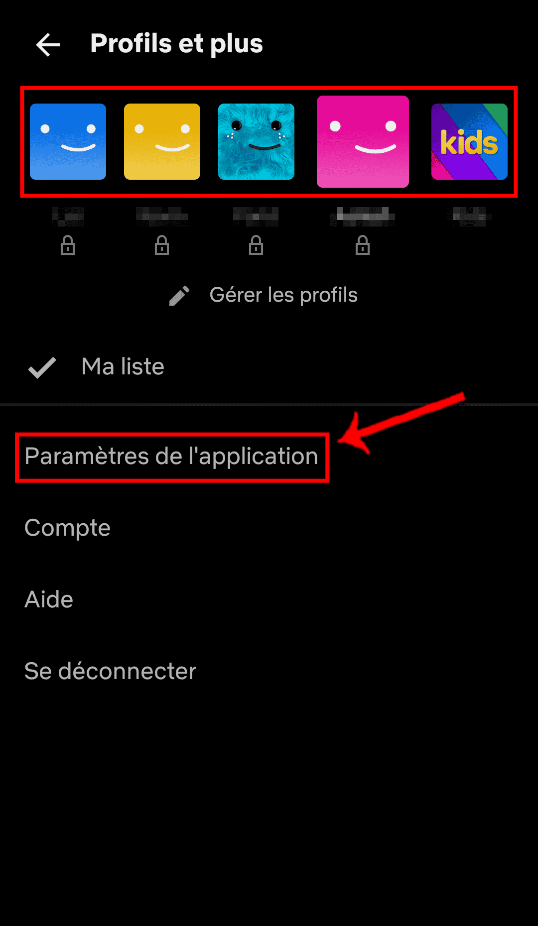 Paramètres_de_l'application – © Crédit : fredzone.org