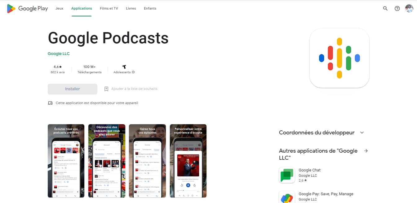 Google podcasts