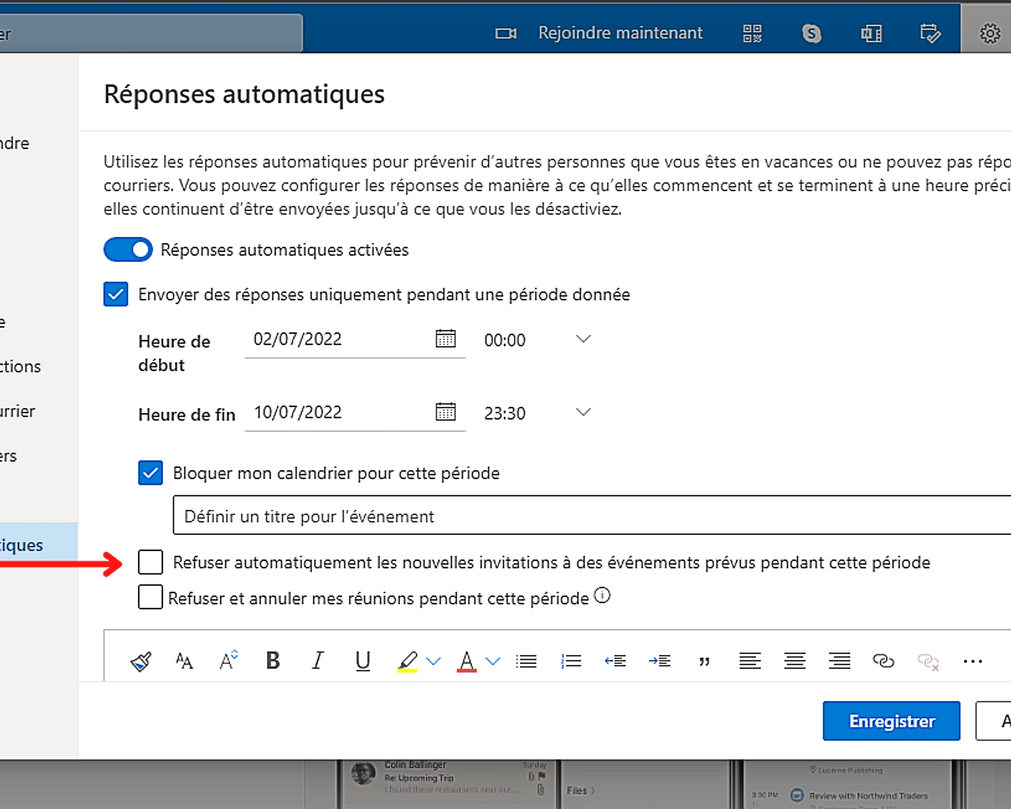 Outlook-Web-Période-En-Cours