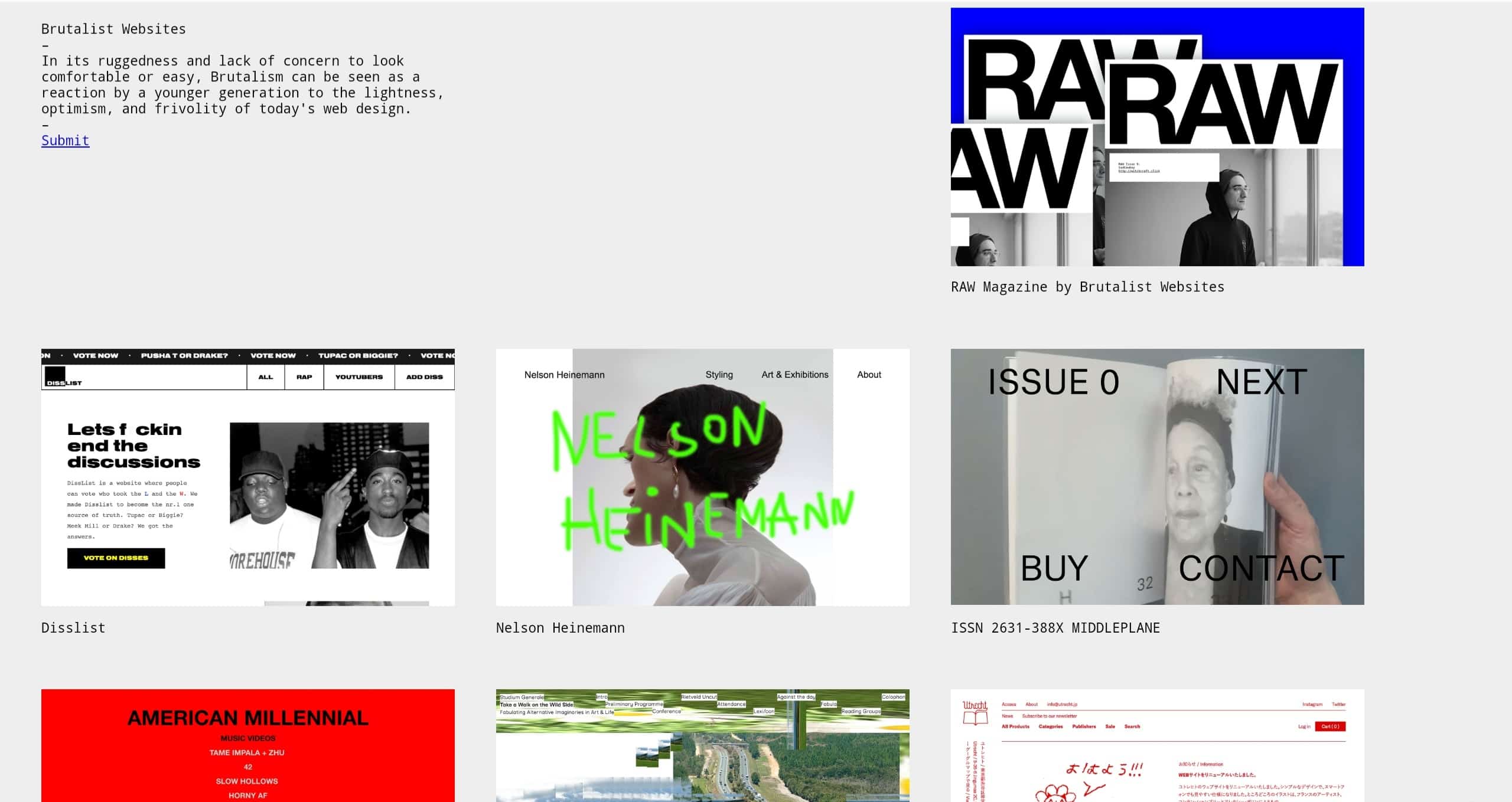 Brutalist Websites
