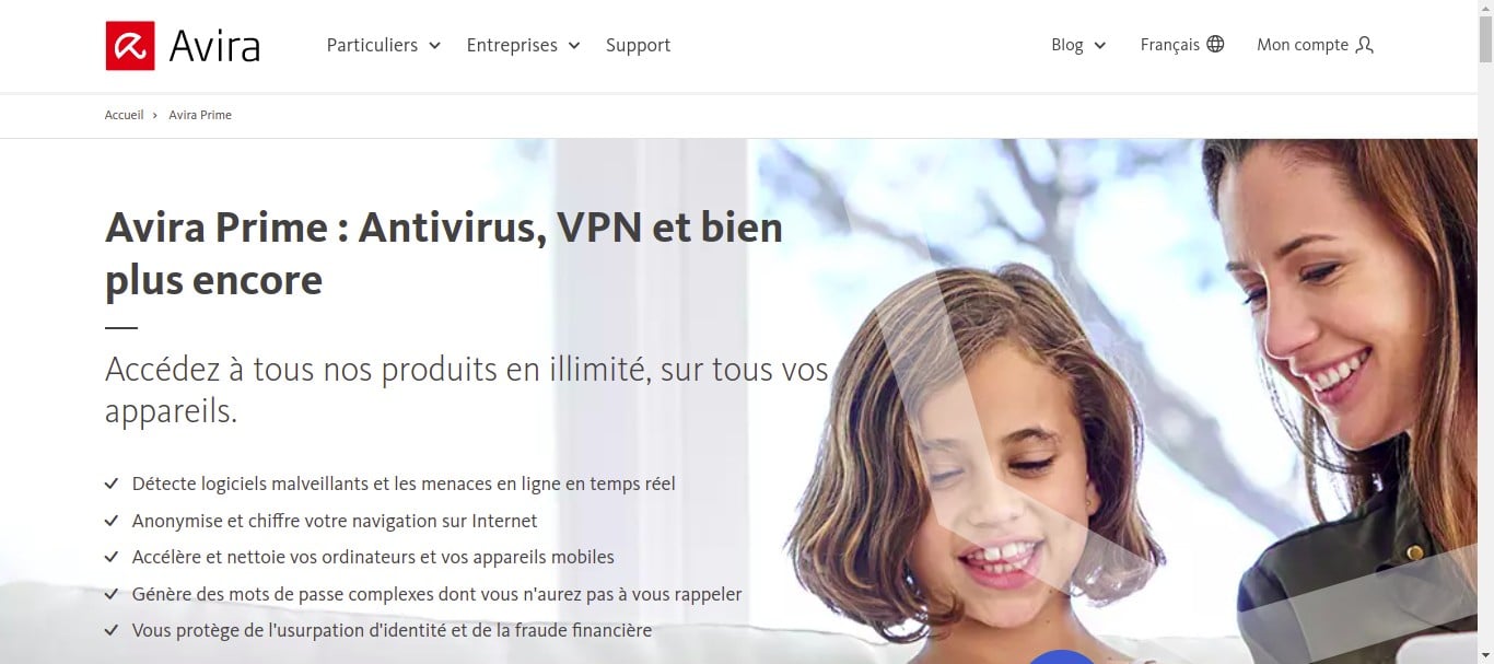 Crédits - Avira antivirus prime