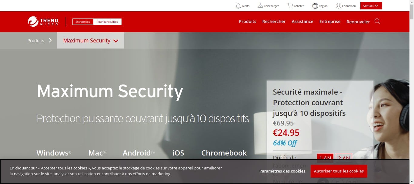 Crédits - Trend Micro Maximum Security