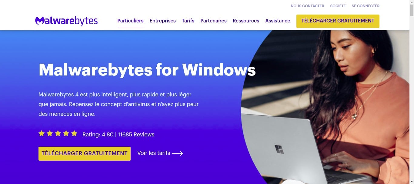 Crédits - MalwareByte premium