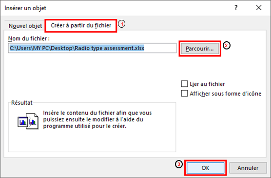 Incorporation_feuille_Excel – © Crédit : fredzone.org