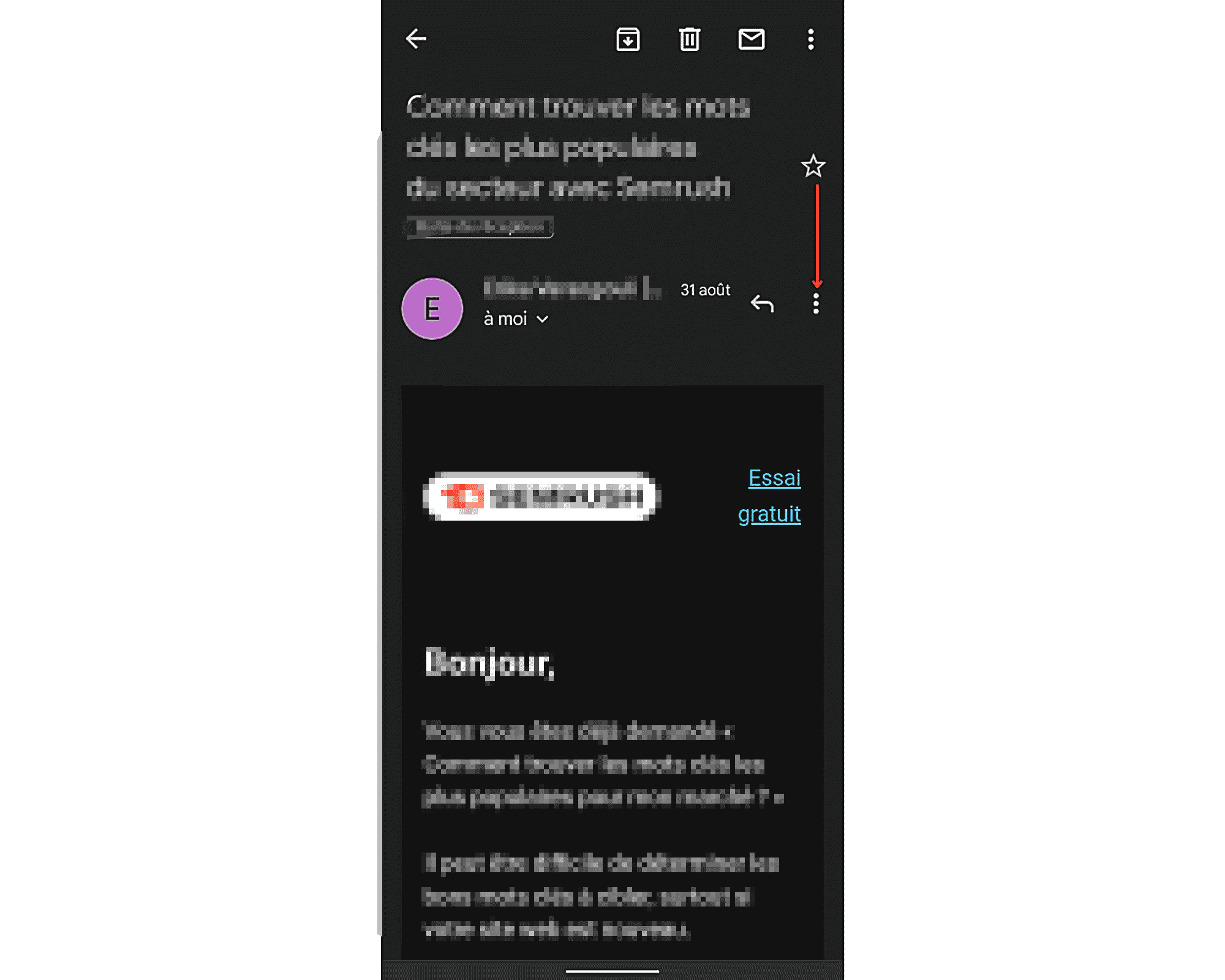 comment bloquer adresse mail iphone
