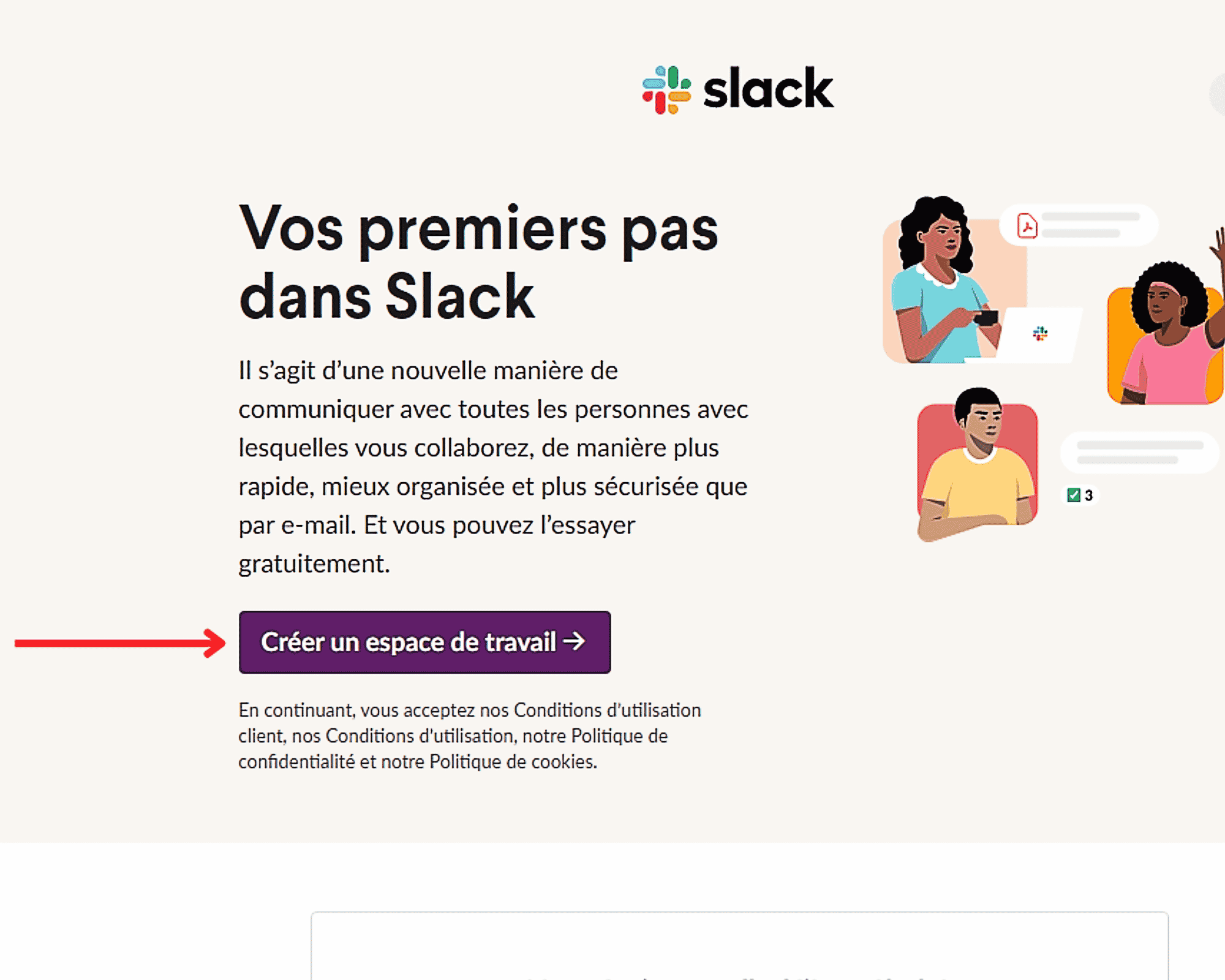 Comment créer un compte Slack ? 18 Compte-Slack-Espace-Travail