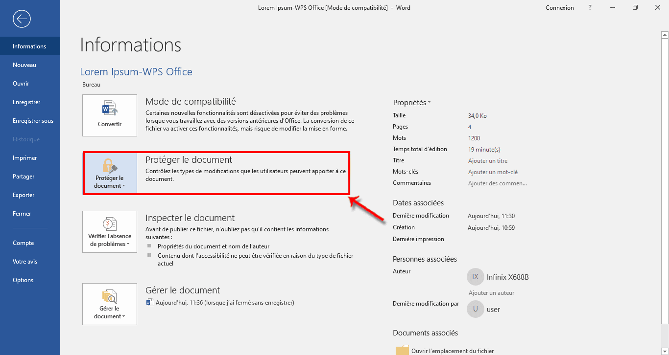 comment verrouiller un document sur mac