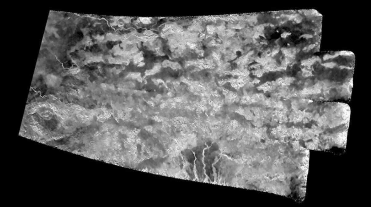La région Shangri-La sur Titan vue par Cassini