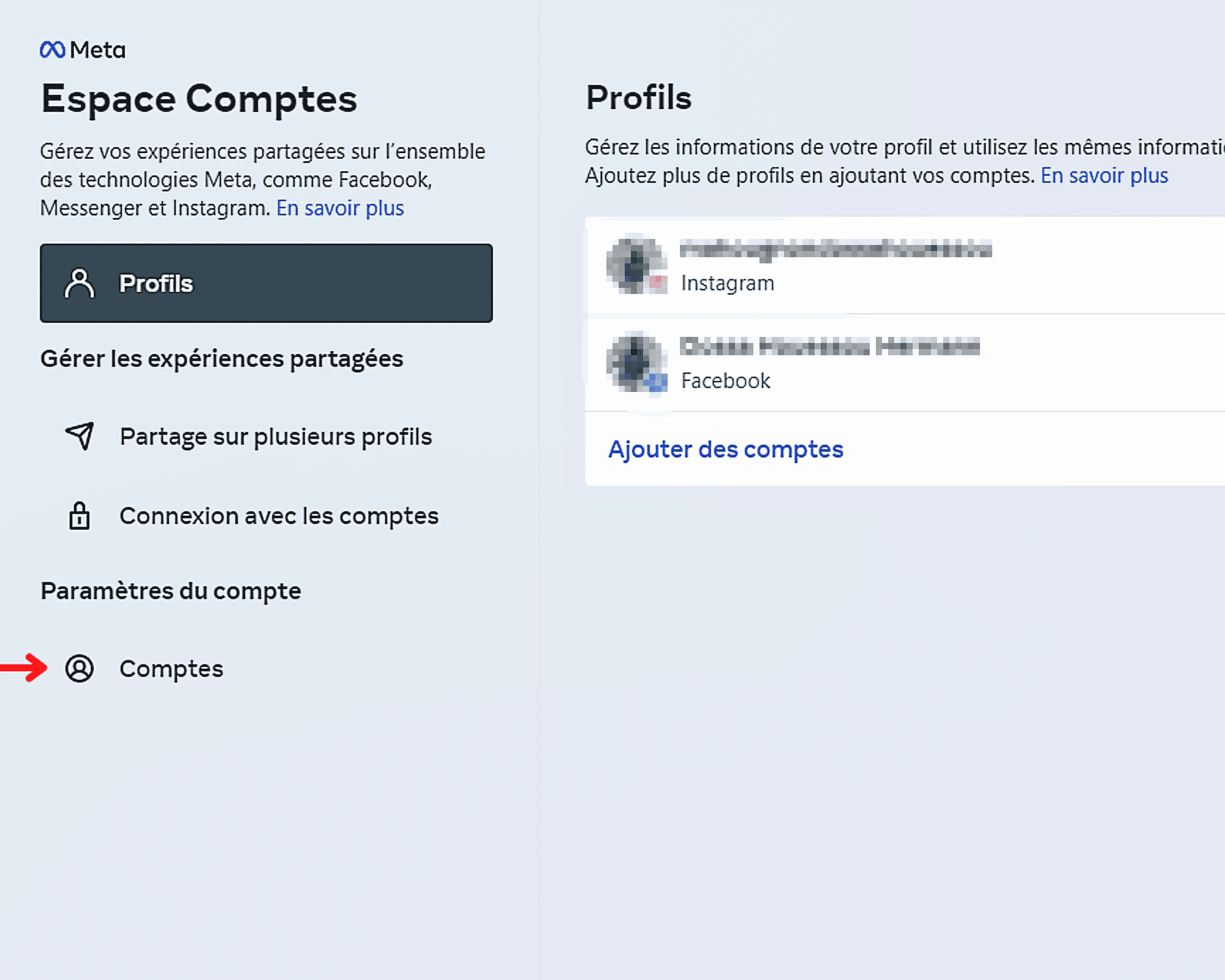 délier-Facebook-et-Instagram-Compte