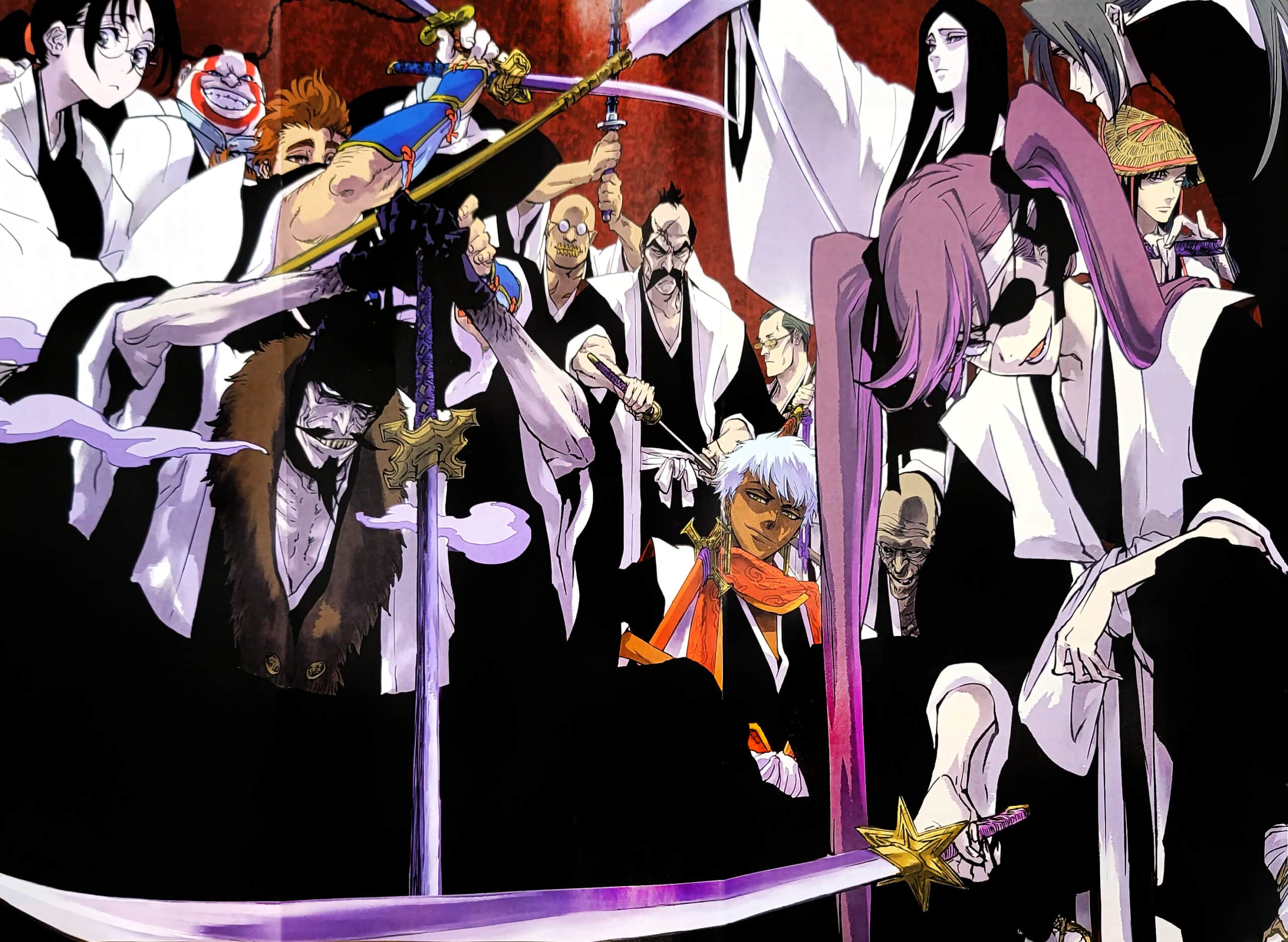 Bleach-Gotei-13-Sanguinaire-Tite-Kubo-Manga-Anime-Capitaines-scaled